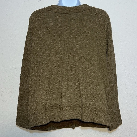 Two By Vince Camuto Womens Buttondown Cropped Lag & Look Waffle Sweater XXL - Picture 7 of 13